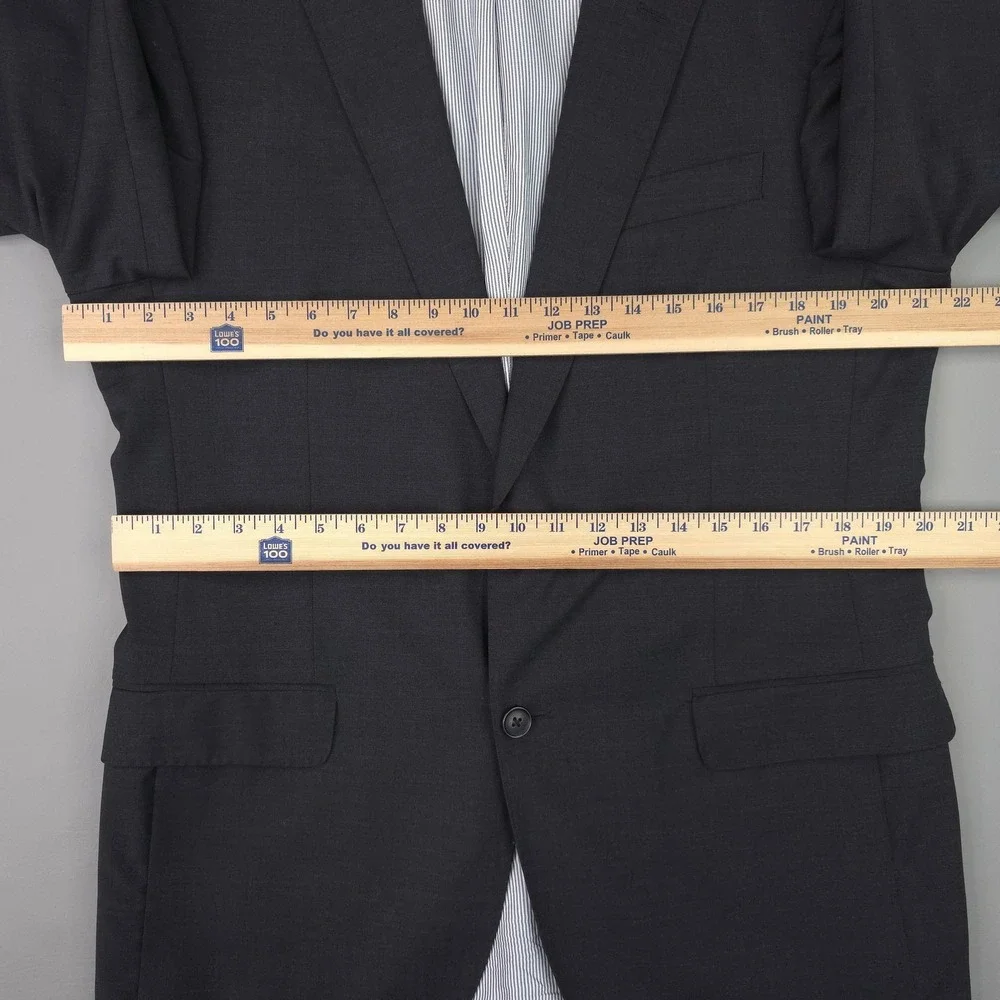 Brooks Brothers Suit Jacket Mens 40R Gray Explorer Madison Fit Stretch 2 Button